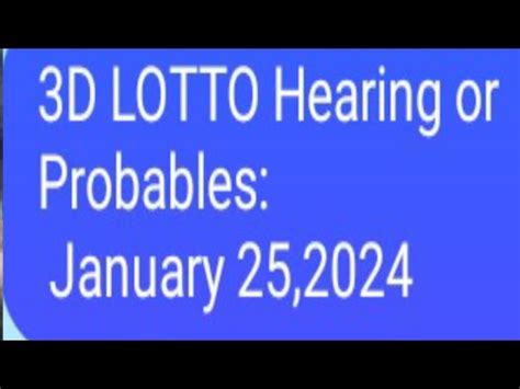 3d probables today